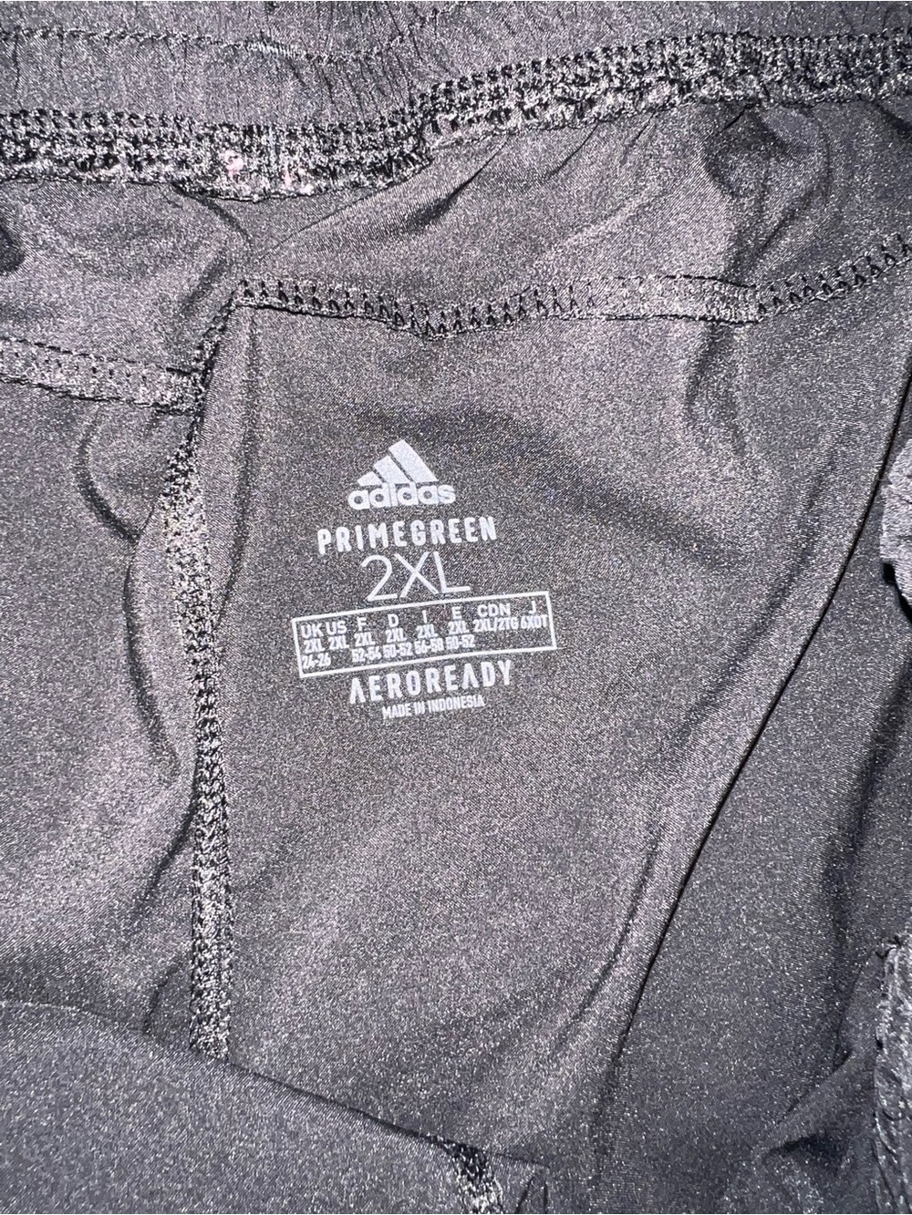 Women’s Black Adidas Shorts with White Logo - Picture 4 of 4